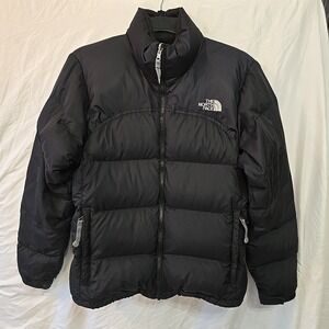 The North Face 700 Down Nuptse Puffer Women's Jacket Coat‎ Black Sz M Style A254